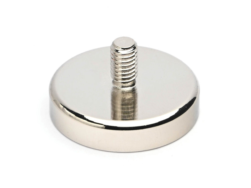 Mıknatıs, çap 32 mm, M6 dış dişli, neodimyum