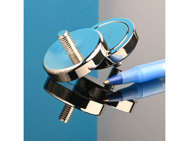 Mıknatıs, çap 32 mm, M6 dış dişli, neodimyum