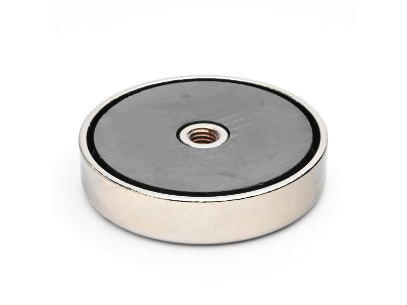 Magnet, premer 63 mm, notranji navoj M8, višina 14 mm, ferit