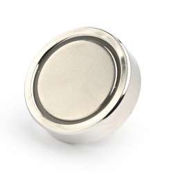 Magnet i hölje, diameter 25 mm, med skruvhylsa M4 - neodymium