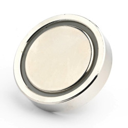Magnet v ohišju, premer 32 mm, z vijačnim nastavkom M5 - neodim