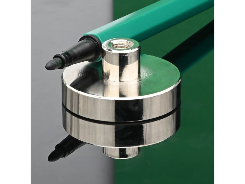 Magnet i hus, diameter 32 mm, med skruehylse M5 - neodymium