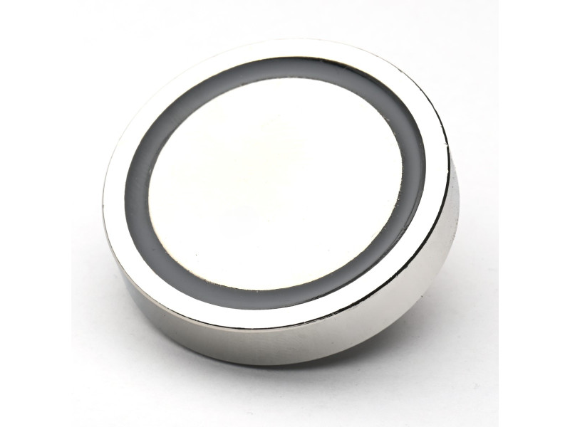 Magnet i hölje, diameter 40 mm, med skruvhylsa M6 - neodymium