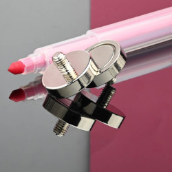 Magnet, diameter 20 mm, M5 utvändig gänga, neodymium