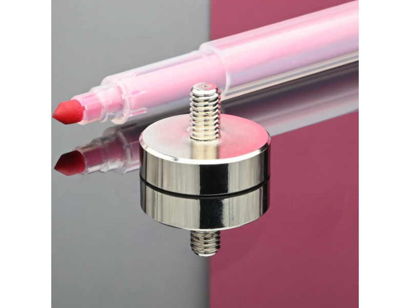 Mıknatıs, çap 25 mm, M6 dış dişli, neodimyum