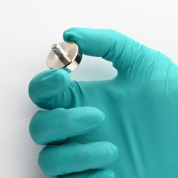 Magnet, diameter 25 mm, M6 utvändig gänga, neodymium