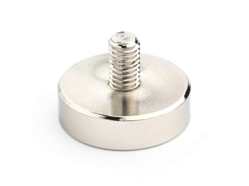 Magnet, premer 25 mm, zunanji navoj M6, neodim