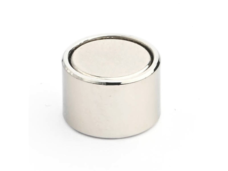 Mıknatıs, çap 12 mm, M4 iç dişli, yükseklik 8 mm, neodimyum