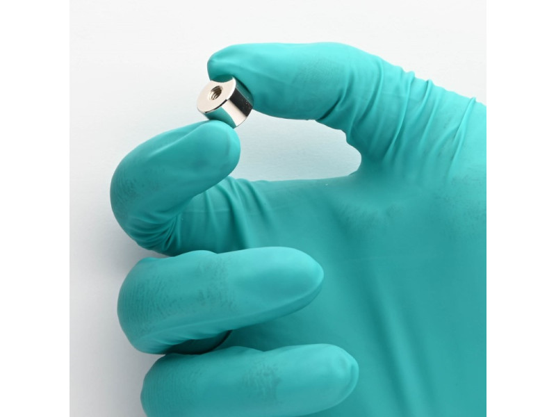 Aimant, diamètre 12 mm, filetage intérieur M4, hauteur 8 mm, néodyme