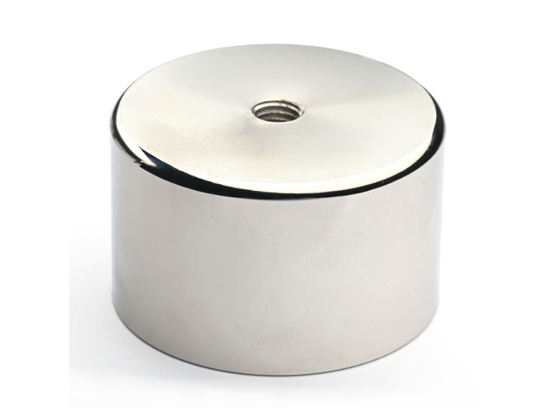 Magnet, premer 65 mm, notranji navoj M10, višina 40 mm, neodim