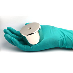 Mıknatıs, çap 65 mm, M10 iç dişli, yükseklik 40 mm, neodimyum