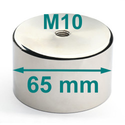 Magnet, diameter 65 mm, M10...