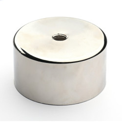 Magnet, priemer 75 mm, vnútorný závit M12, výška 40 mm, neodymový