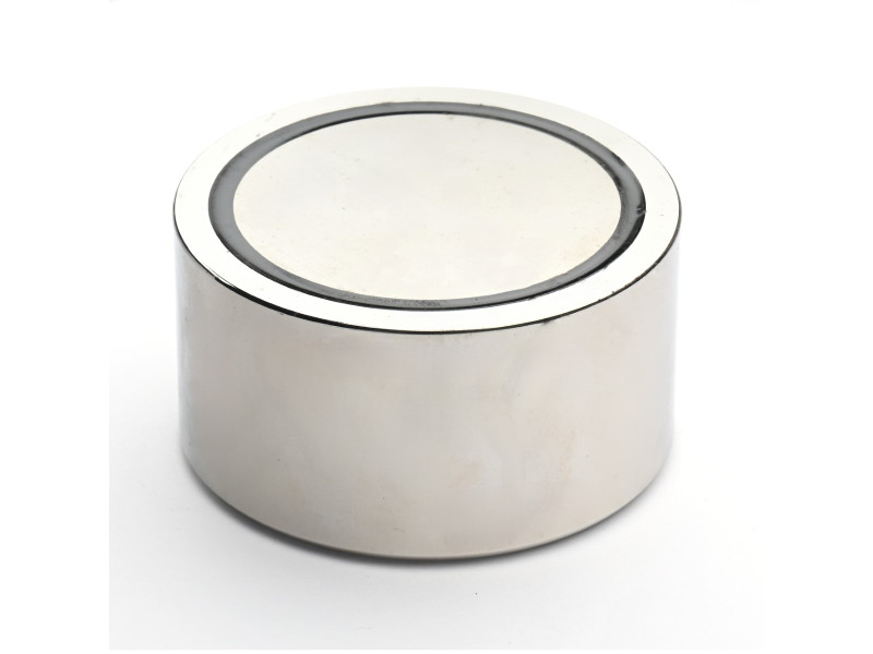Magnet, priemer 75 mm, vnútorný závit M12, výška 40 mm, neodymový
