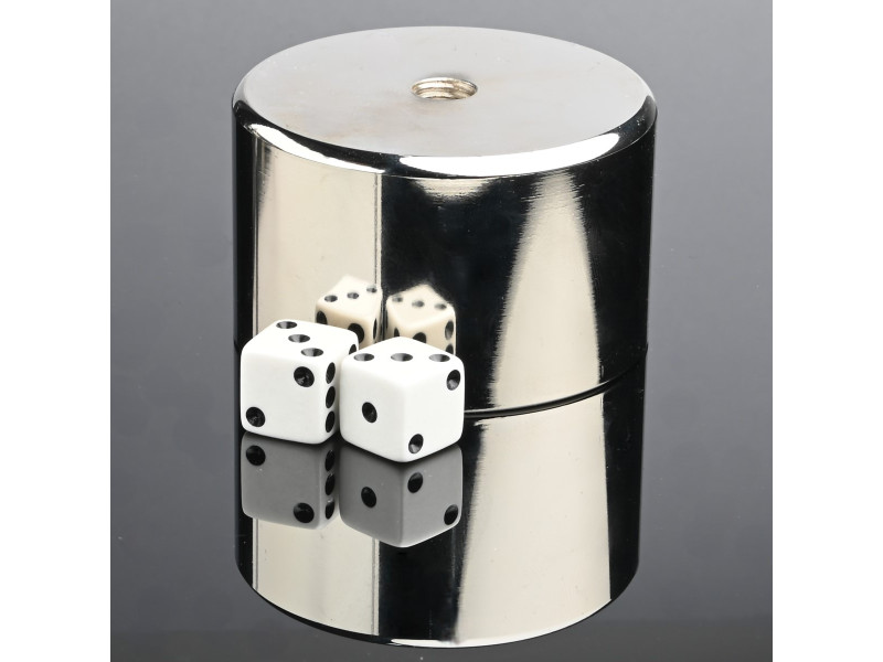 Magnet, diameter 75 mm, M12 innvendig gjenge, høyde 40 mm, neodymium