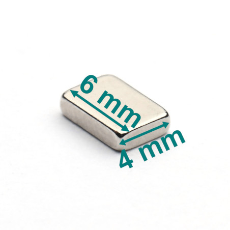 6 x 4 x 1,5 / N38 - Neodym Magnet (NdFeB)