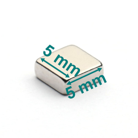 5 X 5 X 2,5 / N38 - Neodymium magnet (NdFeB)