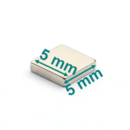 5 x 5 x 2 / N38 - Neodym Magnet (NdFeB)