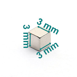 3 mm kocka neodimovega magneta N42