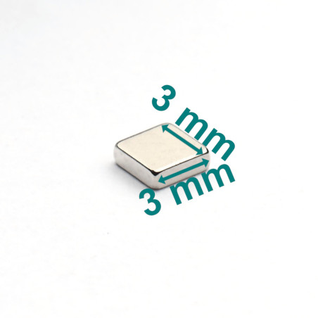 3 x 3 x 1 / N42 - Neodym Magnet (NdFeB)