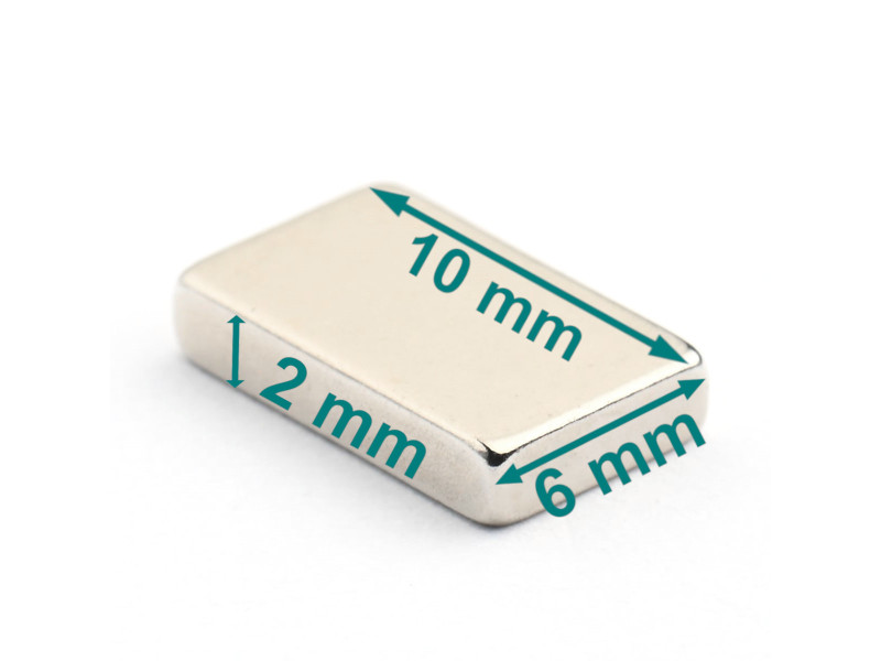 magnetni blok neodima 10x6x2