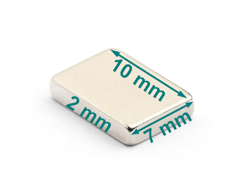 10x7x2 neodymium block magnet