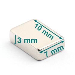 10x7x3 neodymium block magnet