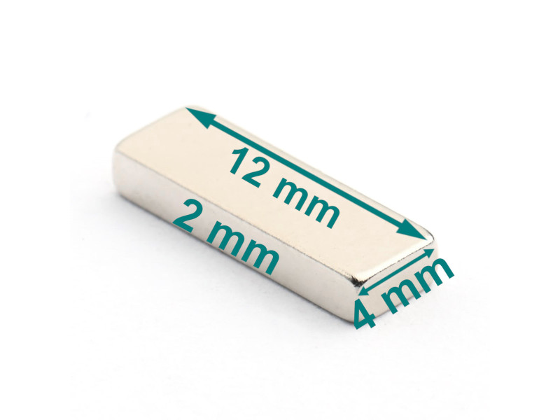 neodymium block magnet 12x4x2