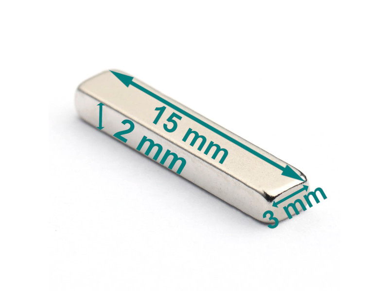 15x3x2 neodimovih blokovnih magnetov