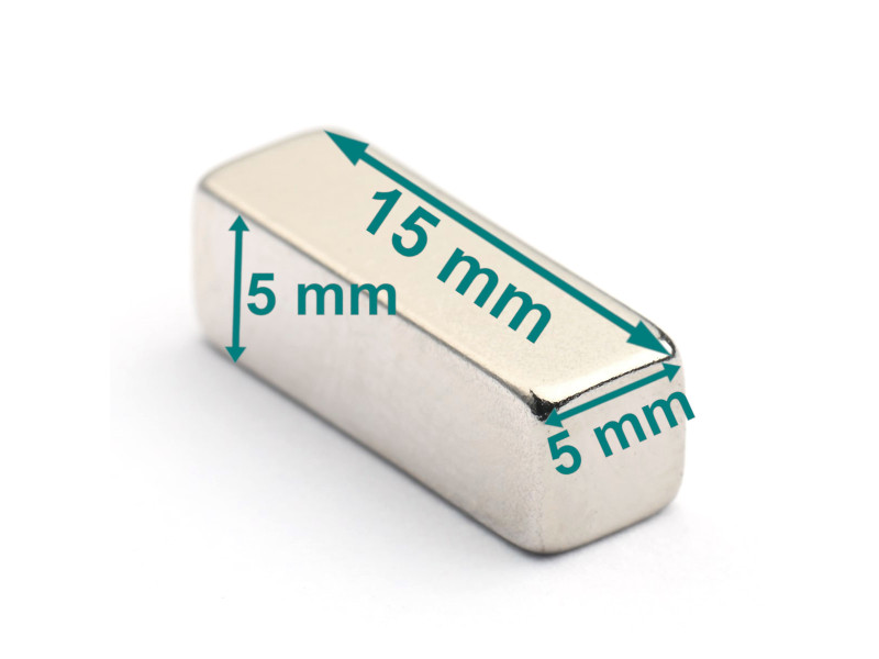 15x5x5 neodymium-blokkmagnet