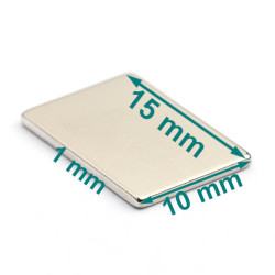 15x10x1 neodymium flat thin magnet