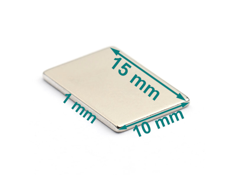 15x10x1 neodym flat tynn magnet