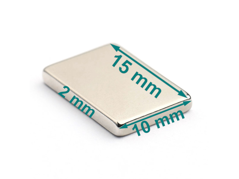 15x10x2 neodimovih blokovnih magnetov
