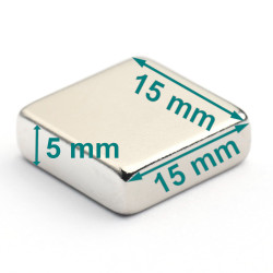 15x15x5 neodimovih kvadratnih magnetov
