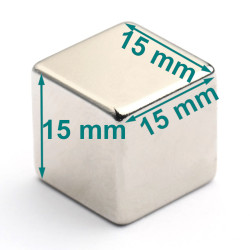 15x15x15 cube neodymium magnet