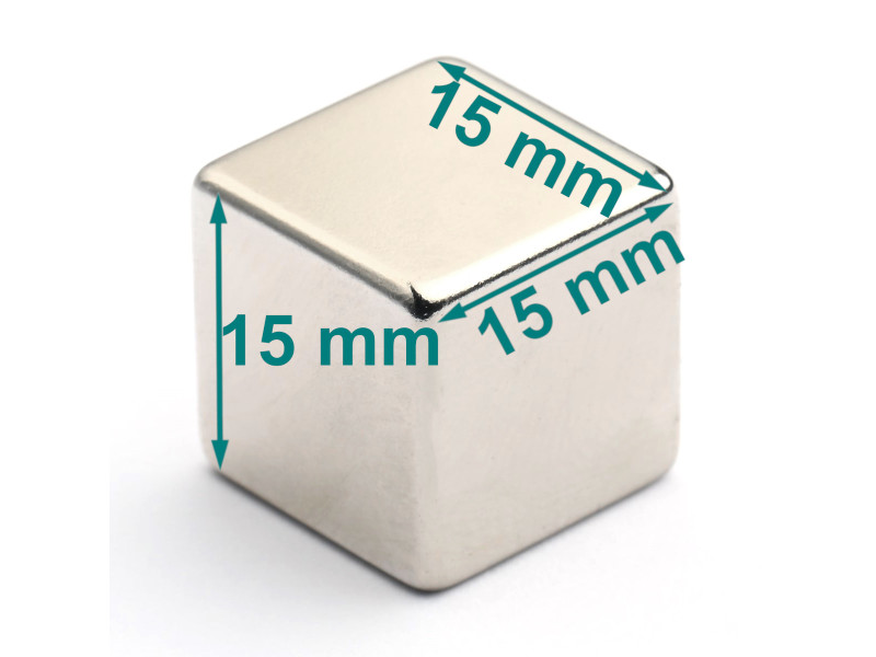 15x15x15 kubisk neodymmagnet