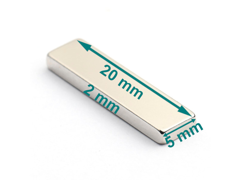 20x5x2 neodymium magnet