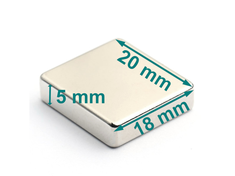 20x18x5 neodymium block magnet