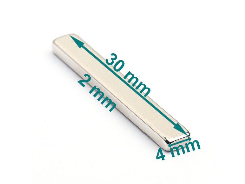 30x4x2 neodymium block magnet