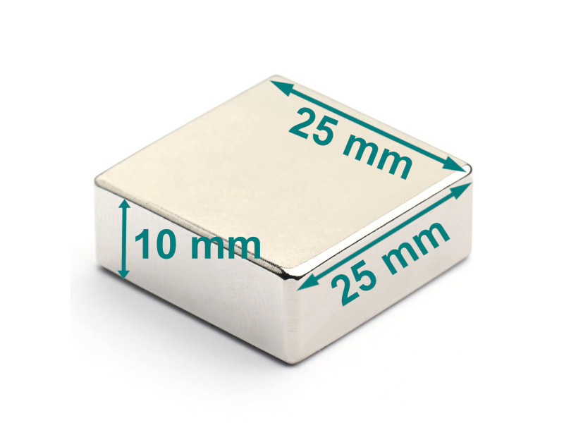 25x25x10 neodymium square magnet