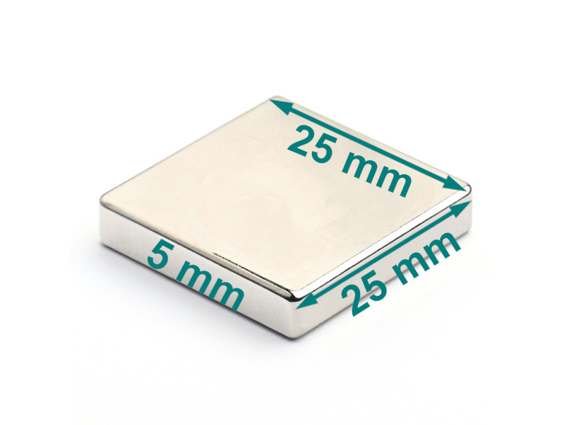25x25x5 neodymium square magnet