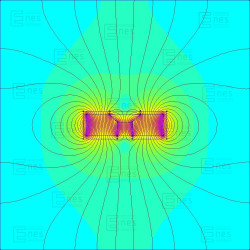 D19,5 x d7,2/3,6 x 6,5 / N42 - Neodymmagnet (NdFeB) i gummi