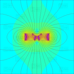 D21,5 x d7,2/3,6 x 6,5 / N42 - Neodymmagnet (NdFeB) i gummi