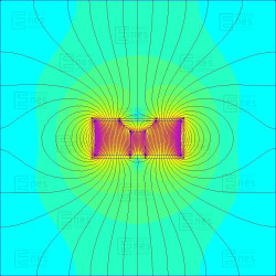 D26,5 x d10,5/4,3 x 11,5 / N42 - Neodymmagnet (NdFeB) i gummi
