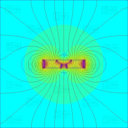D31,5 x d10,5/4,3 x 6,5 / N42 - neodimov magnet (NdFeB) v gumi