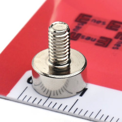 Magnet, premer 10 mm, zunanji navoj M4, neodim
