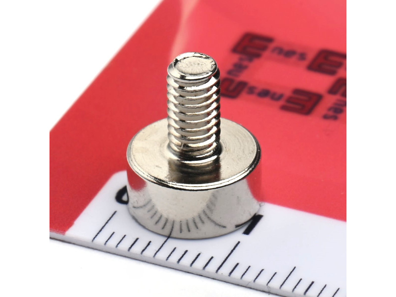 Magnet, premer 10 mm, zunanji navoj M4, neodim