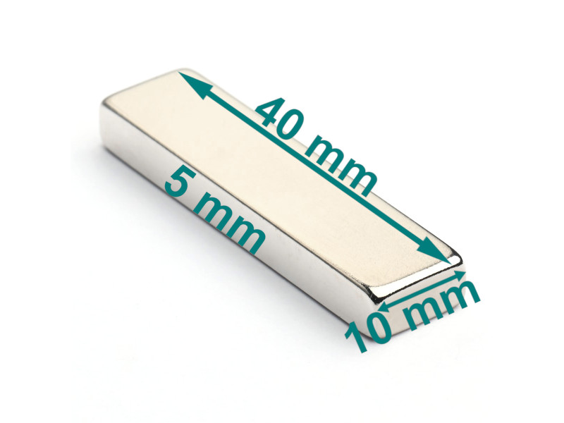 40x10x5 neodymium-blokkmagnet
