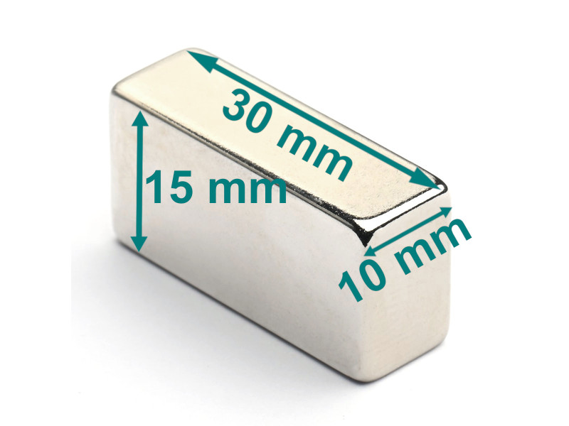 30x10x15 neodymium-blokkmagnet