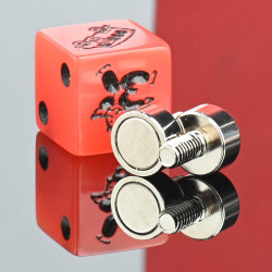 Mıknatıs, çap 10 mm, M4 dış dişli, neodimyum